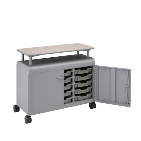 Smith Trades Industrial Storage Cabinet, 37 in H, 43 in W, Platinum 320115000PPGNBPPPLT